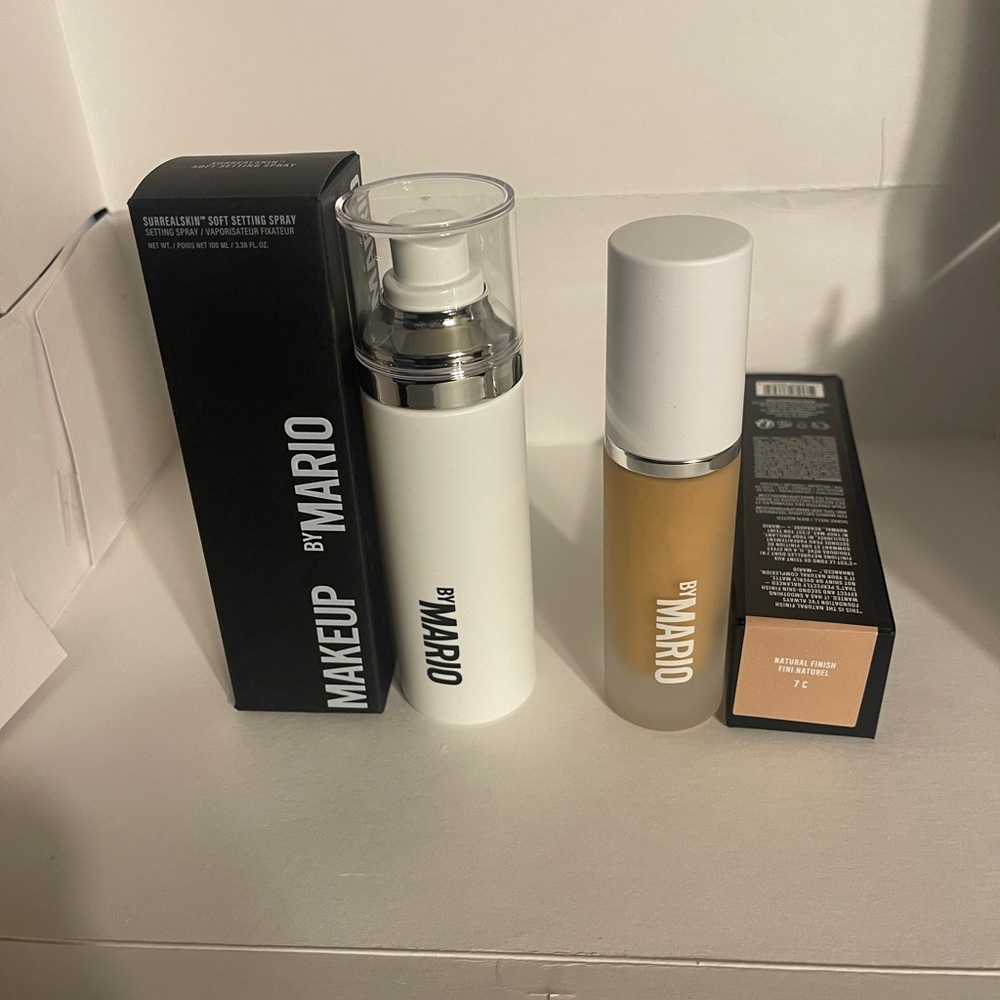 Makeup By Mario Soft Setting Spray and Foundation - Tan